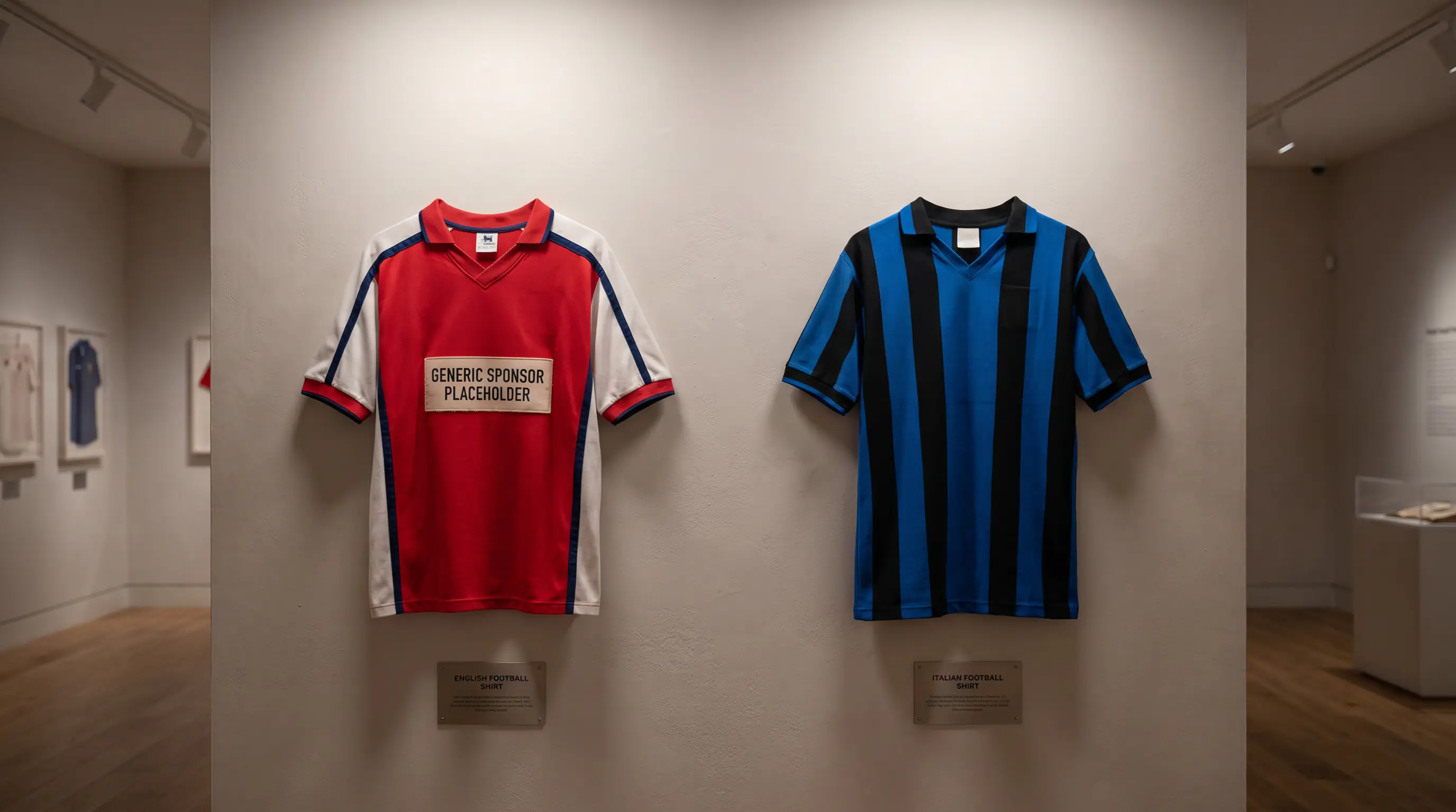 Due maglie da calcio a confronto: Premier League con sponsor scommesse e Serie A senza