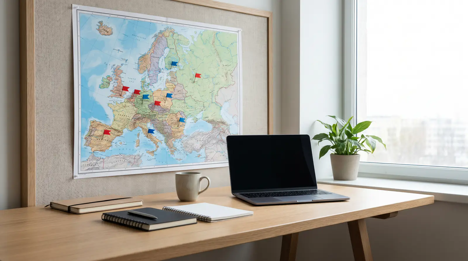 Mappa stilizzata dell'Europa con il volume di scommesse sui principali campionati
