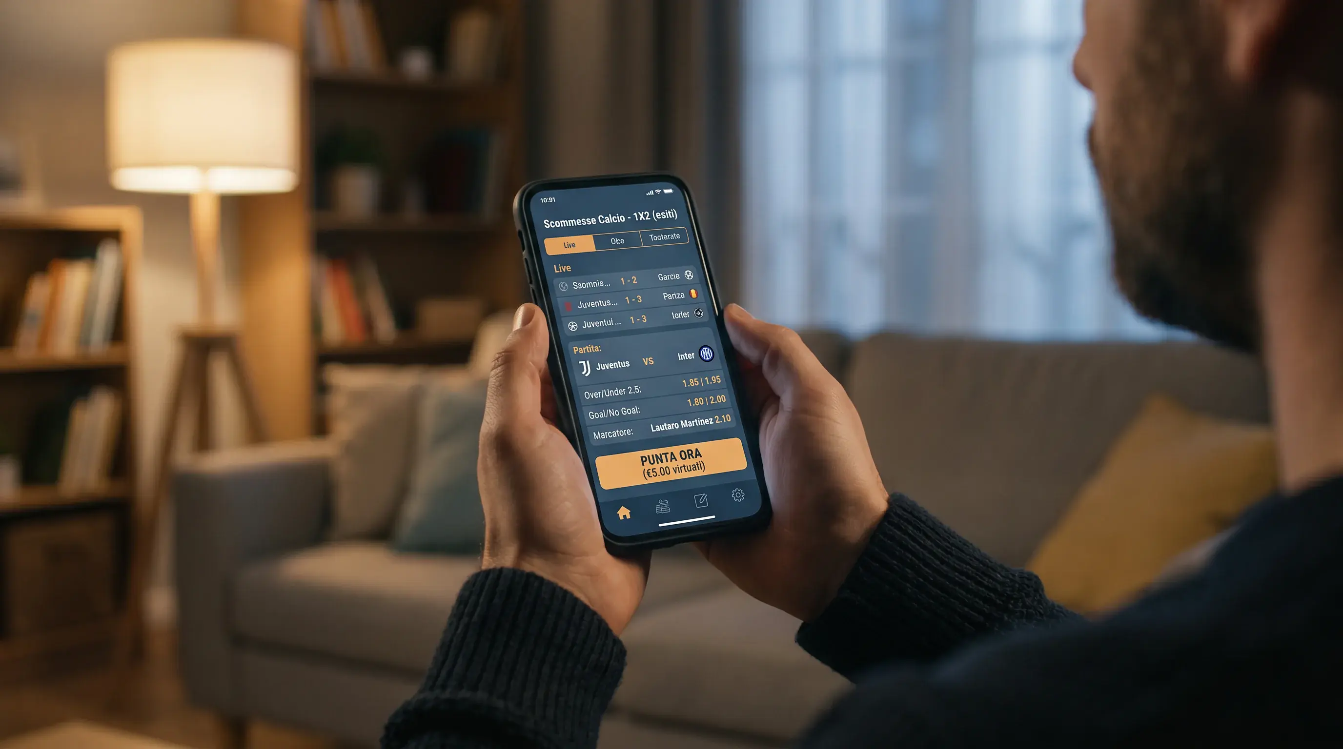 Lista dei mercati di scommesse più giocati sulla Serie A in un'app italiana
