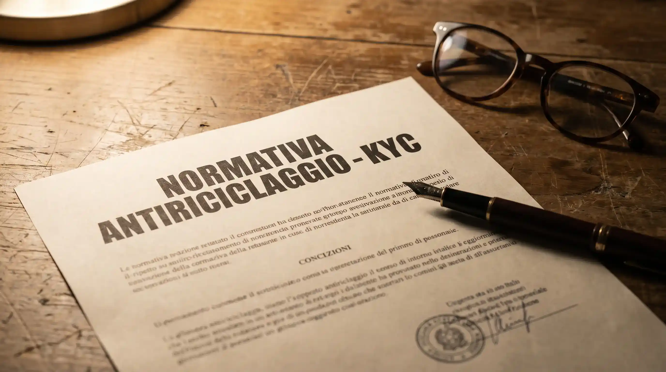 Documento normativo italiano sulla normativa antiriciclaggio e KYC