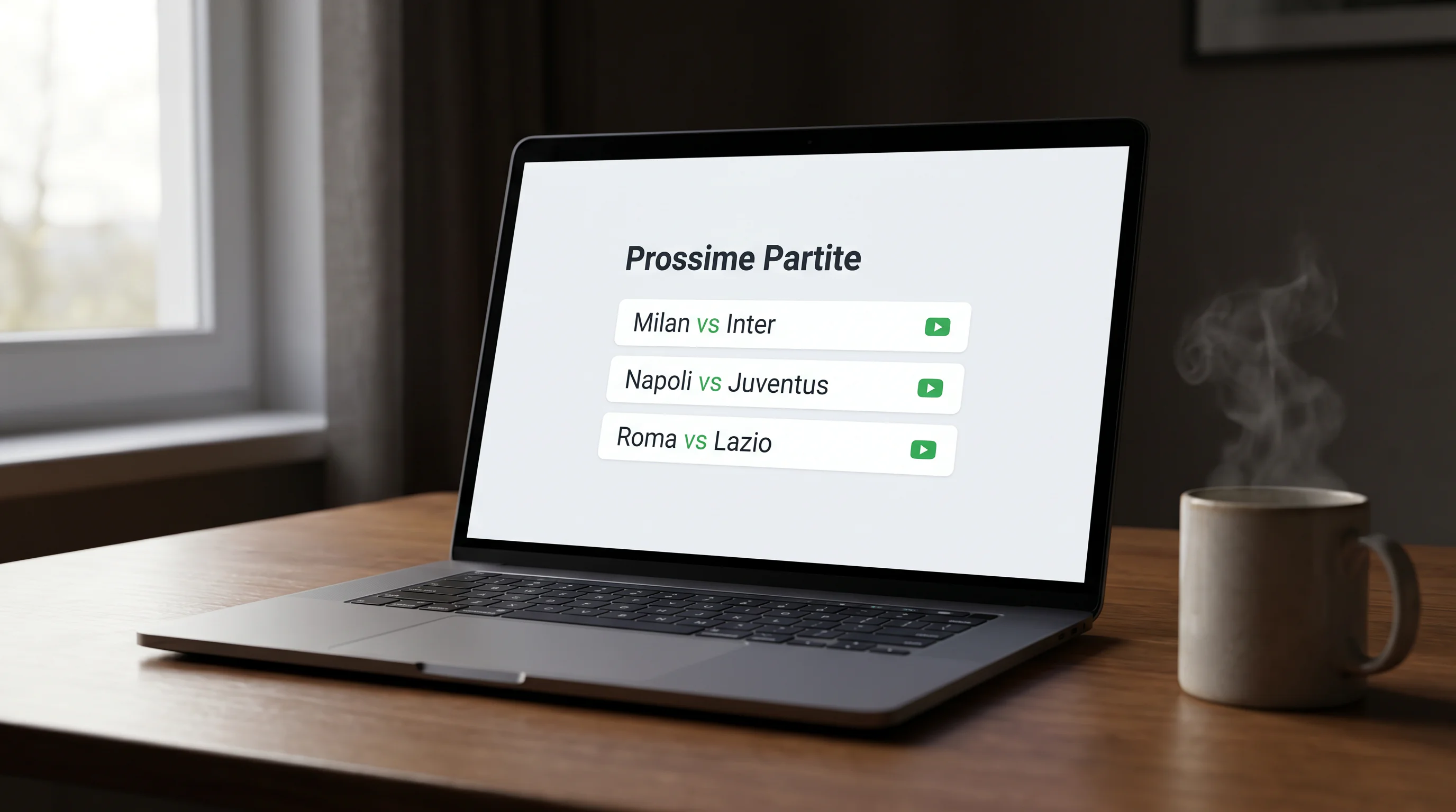 Lista delle partite di calcio disponibili in streaming nei principali bookmaker italiani